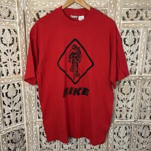 Vintage 90s ACME Clothing Bugs Bunny BIKE T-Shirt Cotton USA Single Stitch XL